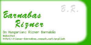 barnabas rizner business card